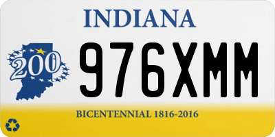 IN license plate 976XMM