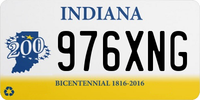 IN license plate 976XNG