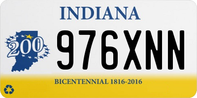 IN license plate 976XNN