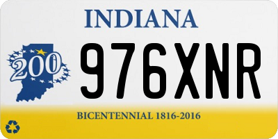 IN license plate 976XNR