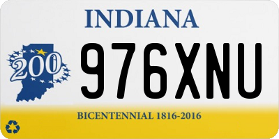 IN license plate 976XNU