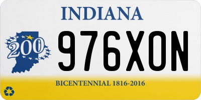 IN license plate 976XON