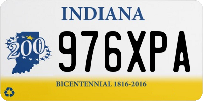 IN license plate 976XPA