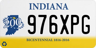 IN license plate 976XPG
