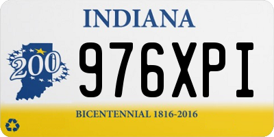 IN license plate 976XPI