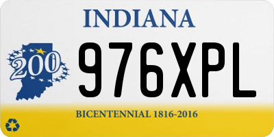 IN license plate 976XPL