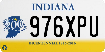 IN license plate 976XPU