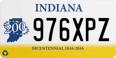 IN license plate 976XPZ