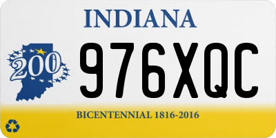IN license plate 976XQC