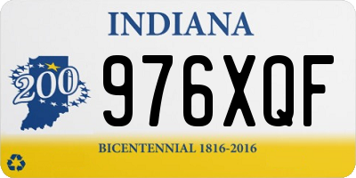 IN license plate 976XQF