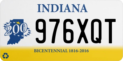 IN license plate 976XQT