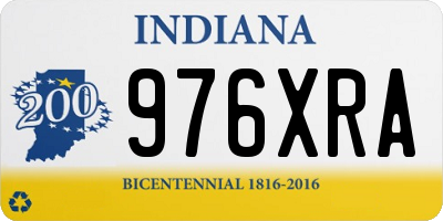 IN license plate 976XRA