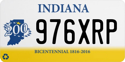 IN license plate 976XRP