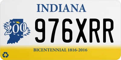 IN license plate 976XRR