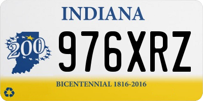 IN license plate 976XRZ