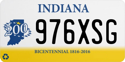 IN license plate 976XSG