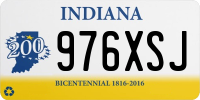 IN license plate 976XSJ