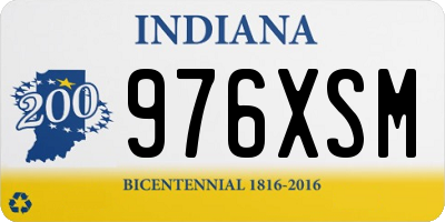 IN license plate 976XSM