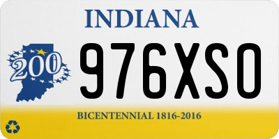 IN license plate 976XSO