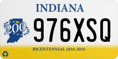 IN license plate 976XSQ