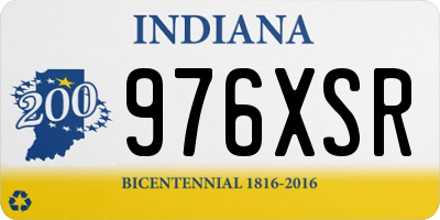 IN license plate 976XSR