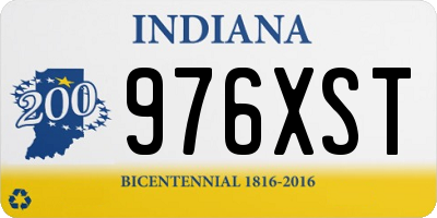 IN license plate 976XST