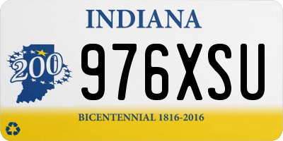IN license plate 976XSU