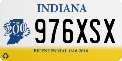 IN license plate 976XSX