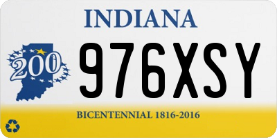 IN license plate 976XSY