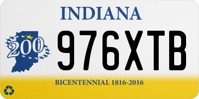 IN license plate 976XTB