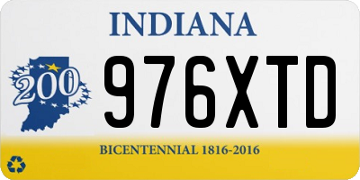 IN license plate 976XTD