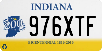 IN license plate 976XTF