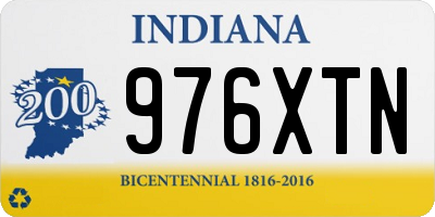 IN license plate 976XTN