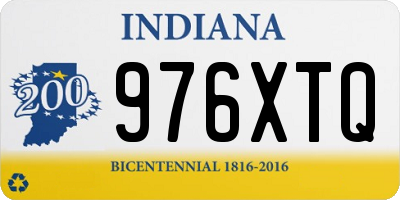 IN license plate 976XTQ
