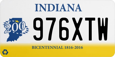 IN license plate 976XTW