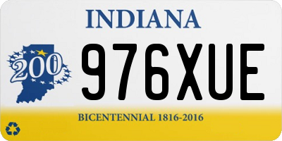 IN license plate 976XUE