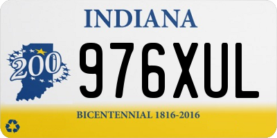 IN license plate 976XUL