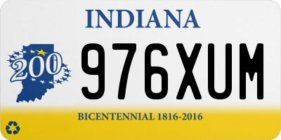 IN license plate 976XUM