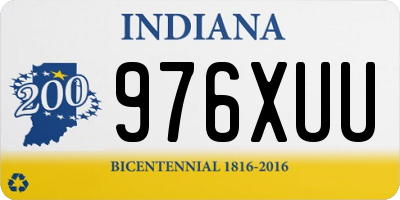 IN license plate 976XUU