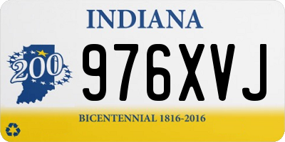 IN license plate 976XVJ