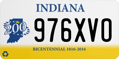 IN license plate 976XVO