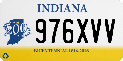 IN license plate 976XVV