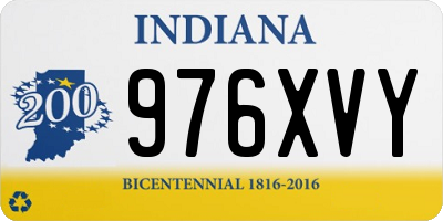IN license plate 976XVY