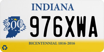 IN license plate 976XWA