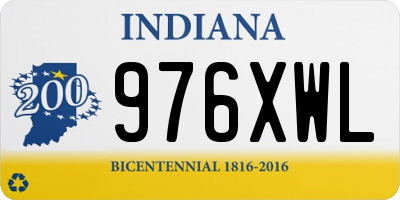 IN license plate 976XWL