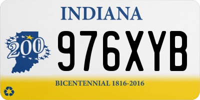 IN license plate 976XYB