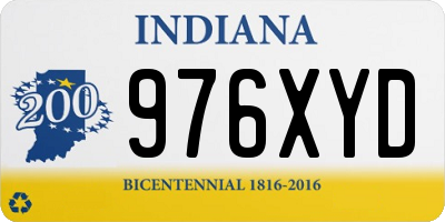 IN license plate 976XYD