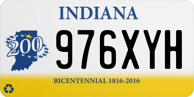 IN license plate 976XYH
