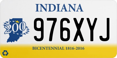 IN license plate 976XYJ
