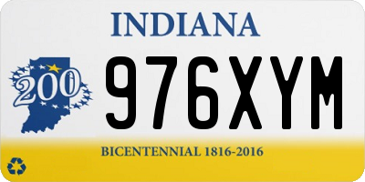 IN license plate 976XYM
